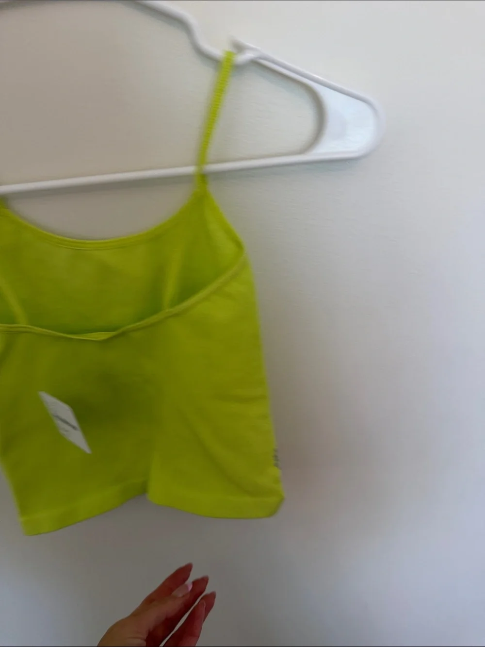 Free People Neon Lime Double-Strap Cami